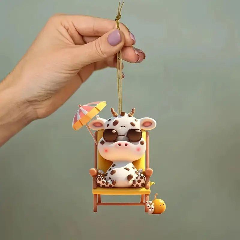 Quality High 2023 Cartoon Acrylic Cute Animal Ornaments For Festive Home Decoration