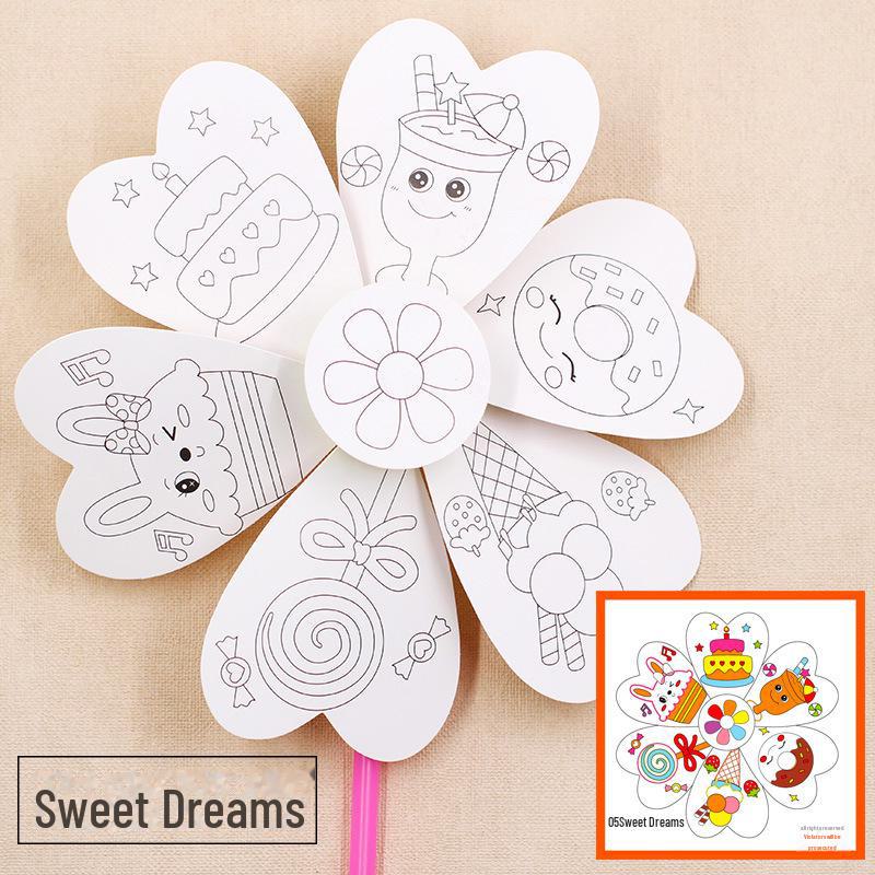 Children's Windmill Art Kit: DIY Painting & Coloring Educational Toy