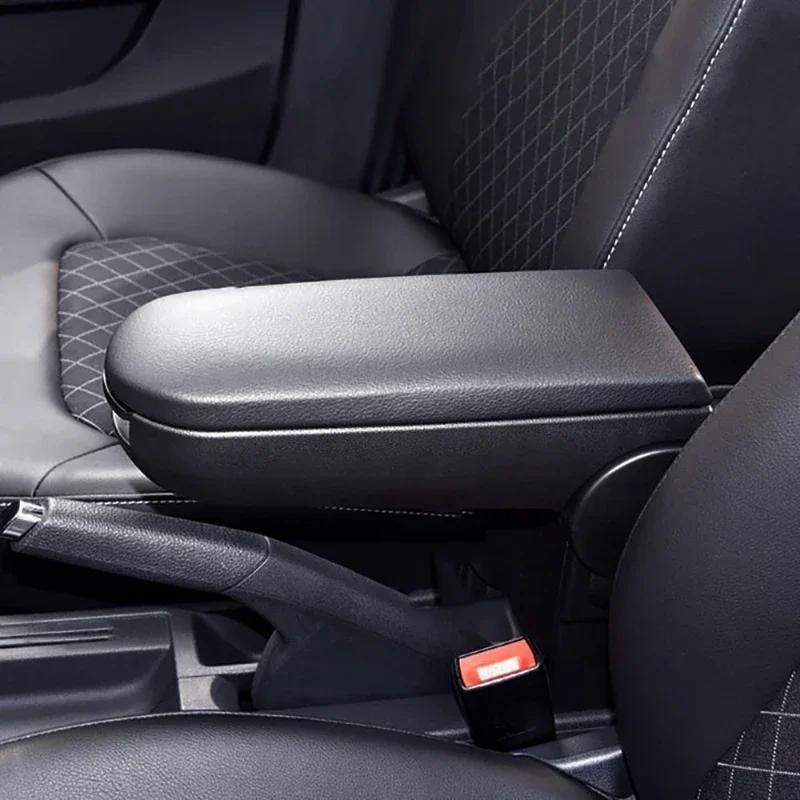 1 DB Bőr Autó Könyöklő Kapocs Fedél Középkonzol Fedél Védő Sapka VW Jetta Golf 4 MK4 BORA Passat B5 Bogár Polo 6R 9N-hez