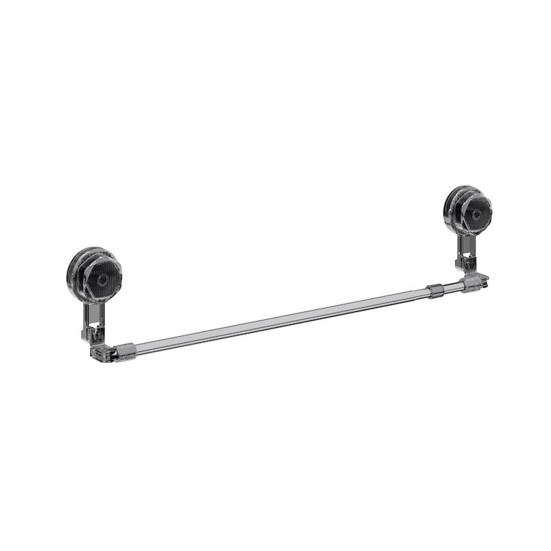 Suction Cup Towel Bar Extendable Towel Holder Stainless Steel Adjustable Wall Mount Towel Rack for Bathroom Kitchen Storage 1pc