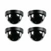 Fake Security Camera Dummy Dome CCTV With Blinking Red LED Light For Home Outdoor Indoor Black