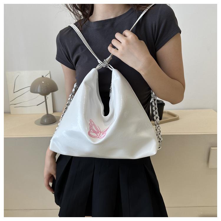 Soft Touch Faux Leather Tote Bag Minimalist Style Shoulder Handbag for Women CLE