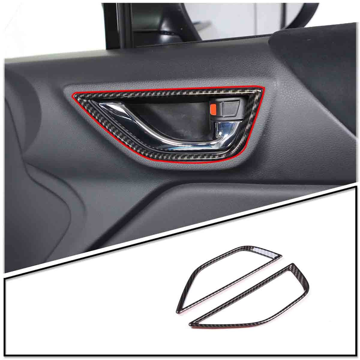 ABS Carbon Fiber Inner Door Handle Bowl Cover Trim For Toyota 86/Subaru BRZ 22+