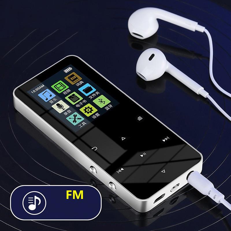 Mp4 Player With Bluetooth Built-In Speaker Touch Key Fm Radio Video Player