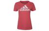 T Shirts Women's Pink Crew Neck Moderate Straight Fit AI6167