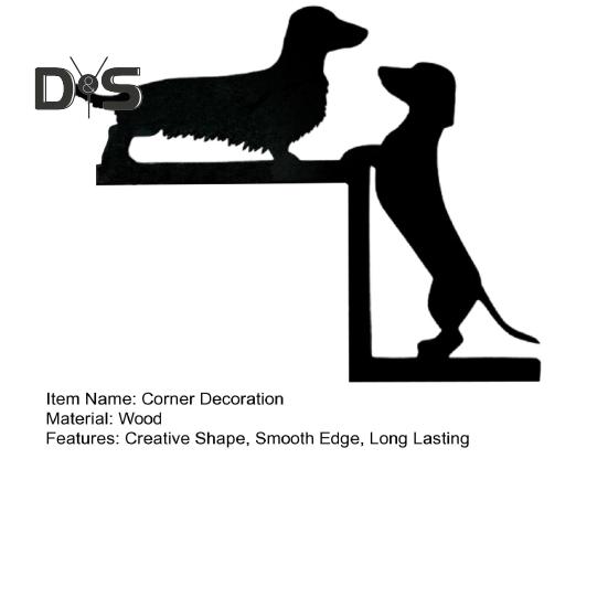 Decorazione Angolare per Telaio Porta Bassotto in Legno Bordo Liscio Senza Bave Facile da Installare Ornamento Angolare per Telaio Porta