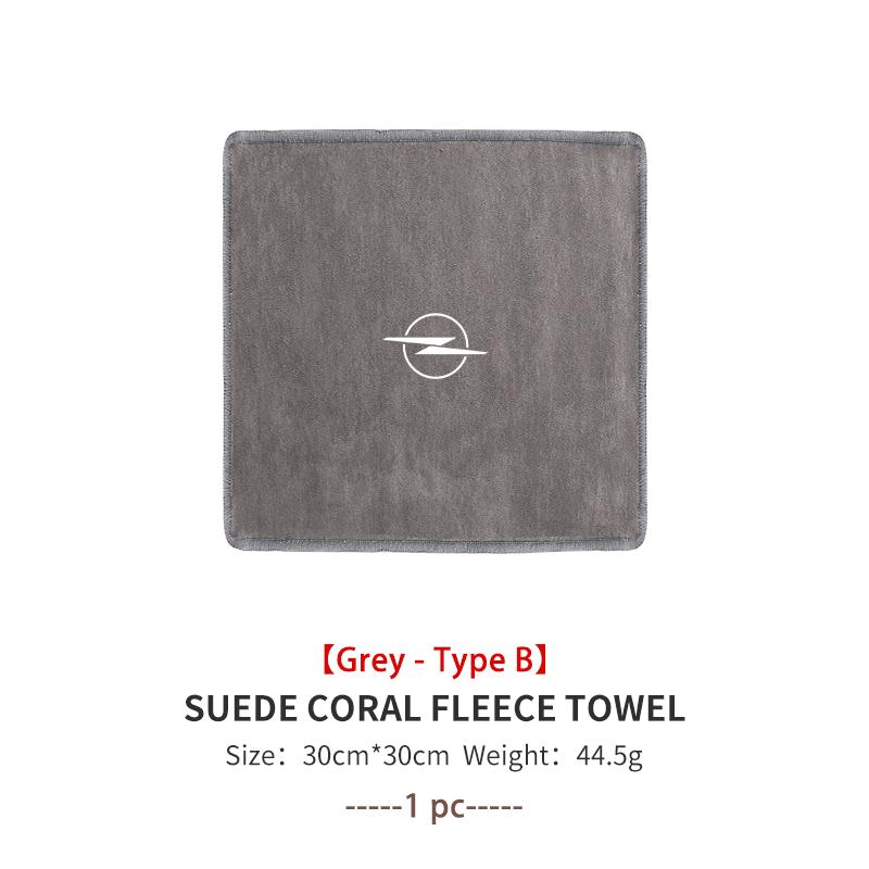 Car Wash Microfiber Towel Auto Emblem Cleaning Drying Rag Cloth For Opel Corsa Mokka Astra Cascada Adam Insignia Meriva Vectra