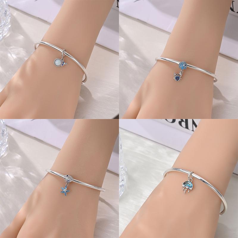 Elegant Copper Sea Starfish Turtle Dolphin Charm Beads Fit Bracelet Necklace Bead Jewelry Making Fine Jewelry Gift