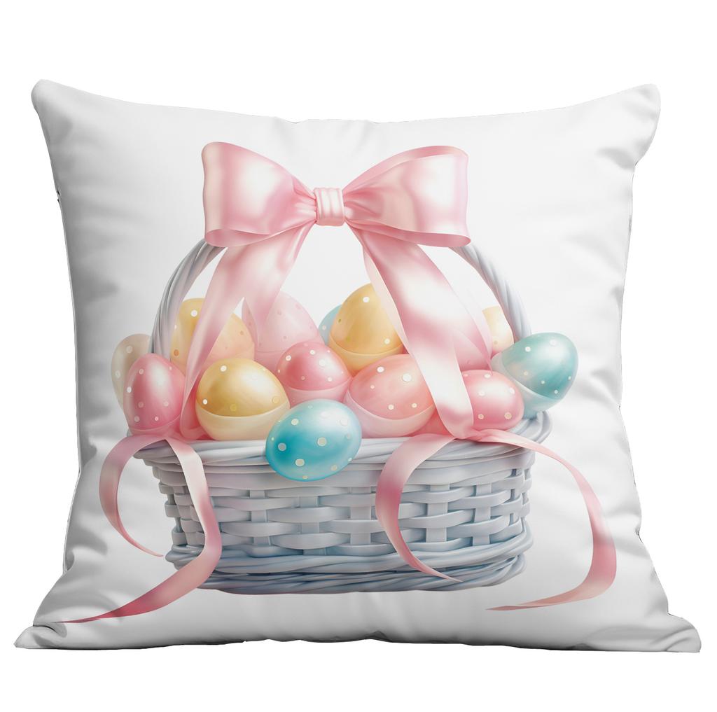 New Easter Pillowcase Country Cartoon Rabbit Easter Egg Pillowcase Sofa Cushion Pillowcase