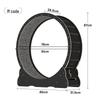 High-Fiber Silent Cat Treadmill: Colorful Noise-Reducing Fitness Wheel for Cats