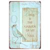[ WellCraft ] Flower Pot Birds Plant Garden Metal Sign Wall Posters art Vintage Painting Personality Custom zoo Decor LT-1761