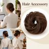 Bun Hair Piece, Wavy Hair Extension for Thick Updo Hairstyles