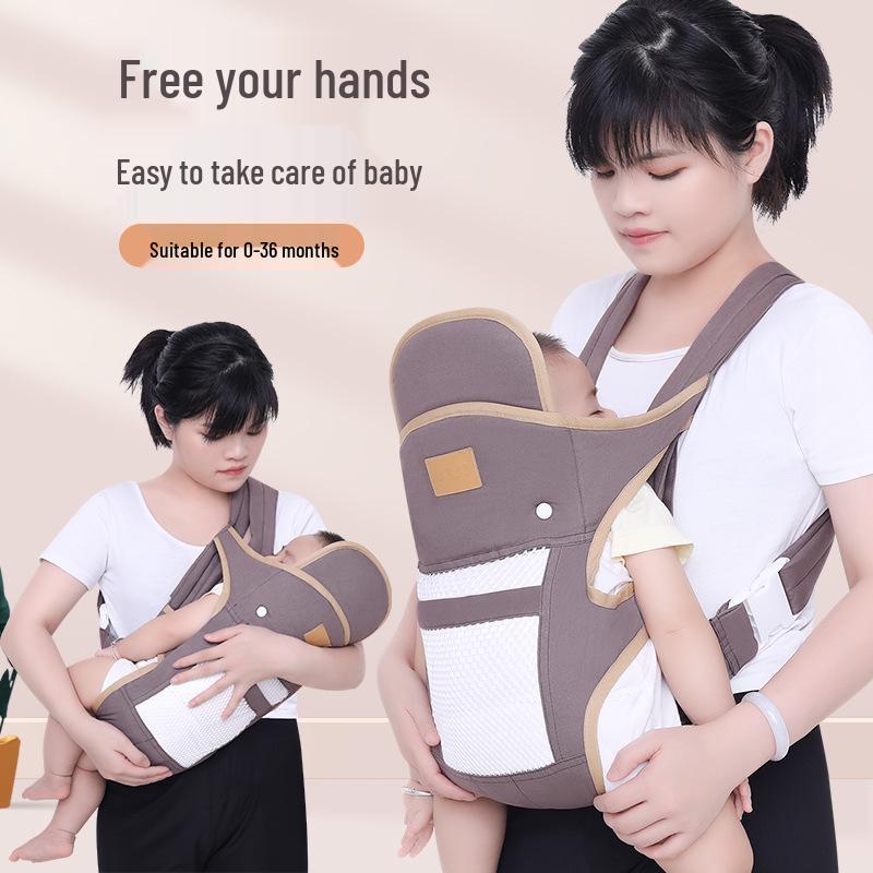 Multifunktionaler leichter Babytrage für Säuglinge - Doppelte Verwendung, vorne & hinten, Sommerfreundlich, Ergonomisches Design