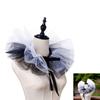 Retro Ruffled Collar Girls Cosplay Tie Victorian Collar Lapel Medieval Cosplay Victorian Ruffled Tie Collar