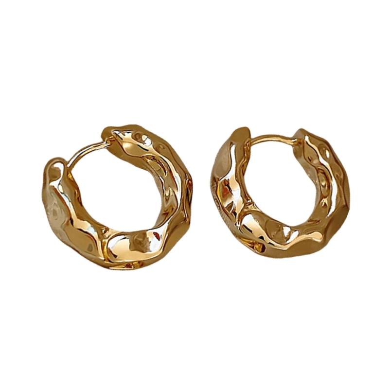 Sophisticated Women's Hoop Earrings Versatile Gold/Silver Hoop Earrings Great For Office, Parties, And Gatherings