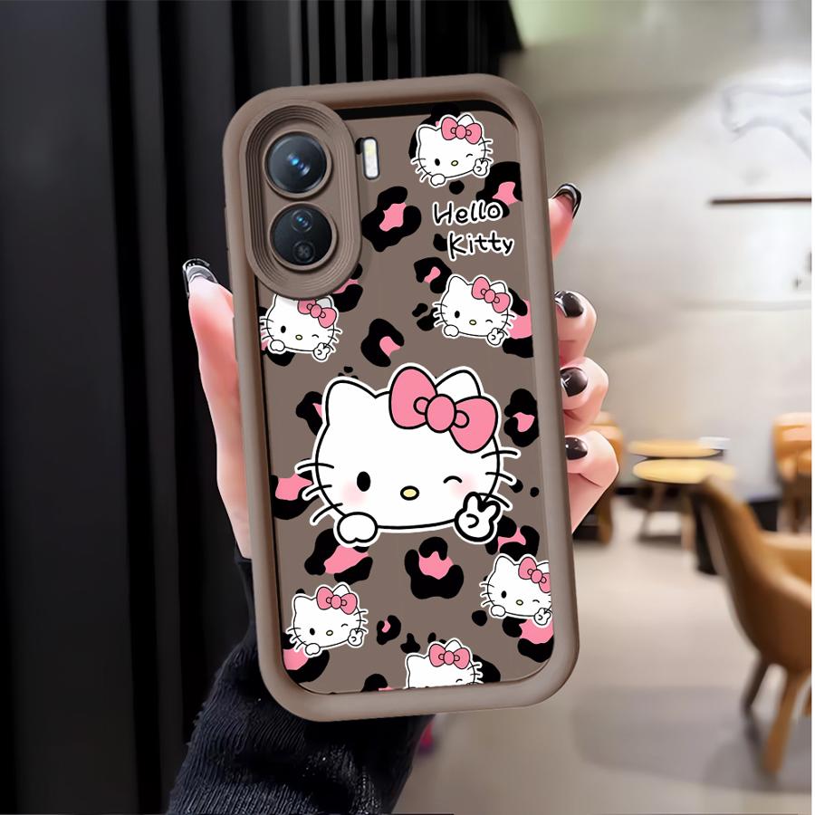 Hello Kitty Leopard Print Pattern Case for Xiaomi Redmi Note 14 Pro Plus 9s 10S 11 12 12S 10 11S Note 13 Phone Cover