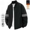 Men's Fleece-Lined Stand Collar Jacket, New Arrival 2025 Autumn/Winter, Casual Outdoor Running Sports Hoodie.