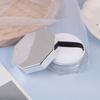 Octagonal Loose Powder Compact Container Empty Portable Plastic Diy Makeup Powder Case With Puff 10G Travel Size Jar Sifter