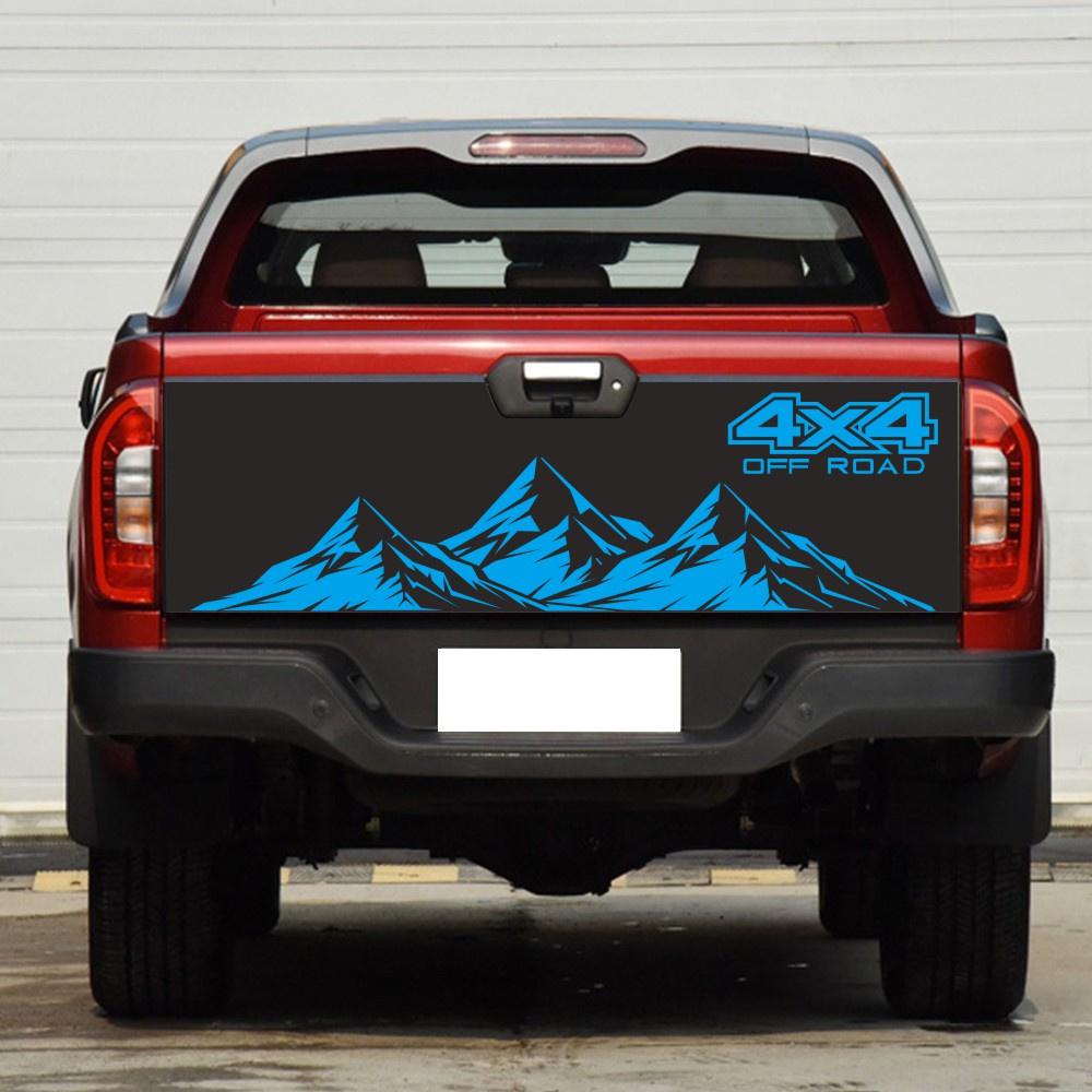 Black 4X4 Off Road Mountain Graphics Decal Sticker For Car Truck Pickup Styling