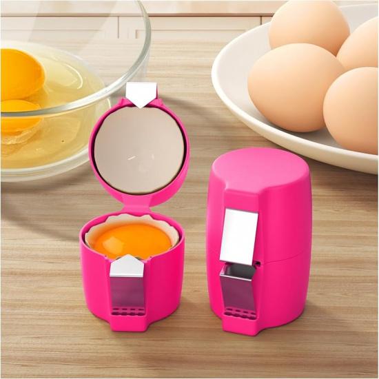 Egg Shell Opener,Egg Shell Opener for Hard Boiled Eggs,Egg Separator for Raw Eggs,Handheld Eggs Breaker Multifunctional Egg Cutter Egg Cracker and