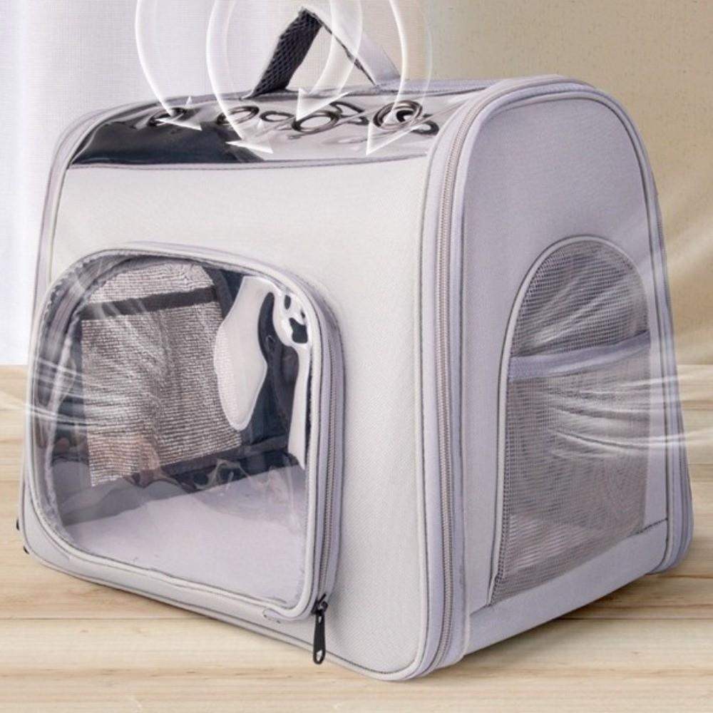 Transparent Pet Travel Bag Breathable Pet Outing Backpack Cat Outdoor Backpack  Home Use