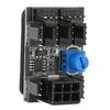 PWM Fan Hub PCB Black High Power Easy Installation Desktop Computer Cooling Fan Distributor