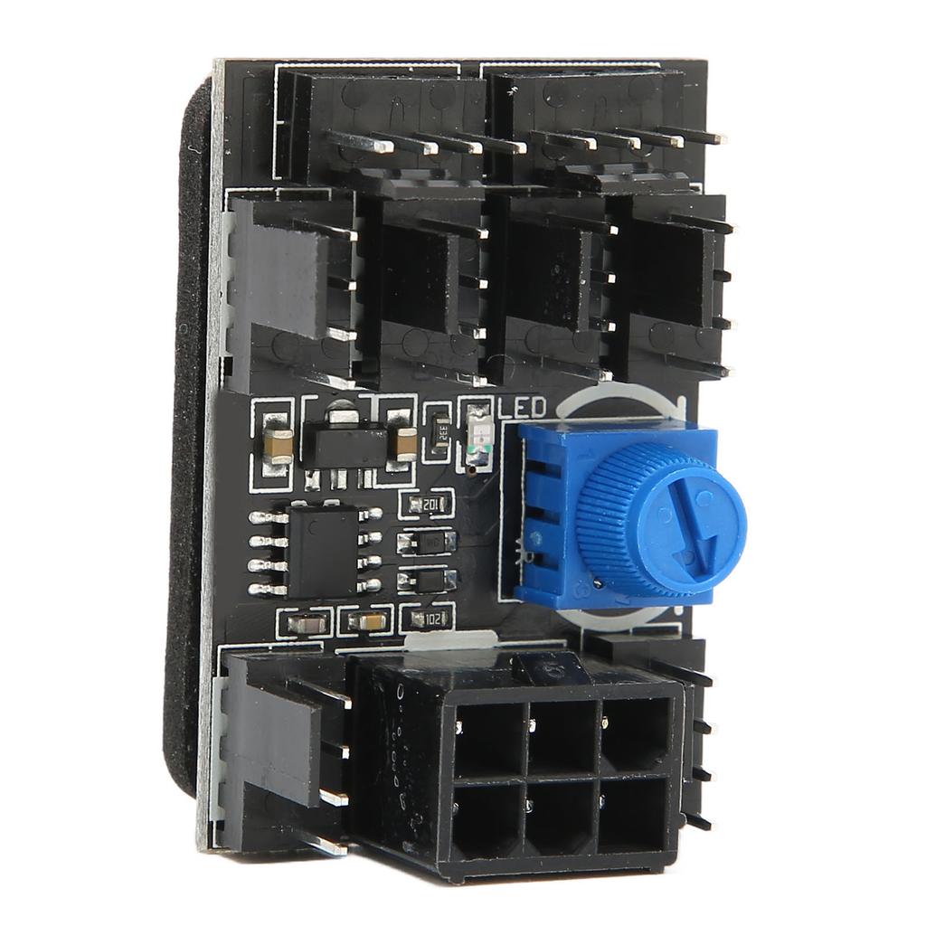 PWM Fan Hub PCB Black High Power Easy Installation Desktop Computer Cooling Fan Distributor