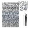 Resin AB Glittering Flat Back Rhinestones For Nail Art In 3mm 4mm 5mm 6mm Sizes With Jelly Color Option 10000pills/Box
