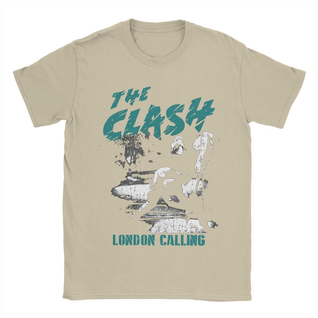 The Clash London Calling T Shirt for Men 100% Cotton Vintage T-Shirts O Neck  Tee Shirt Short Sleeve Clothes 4XL 5XL