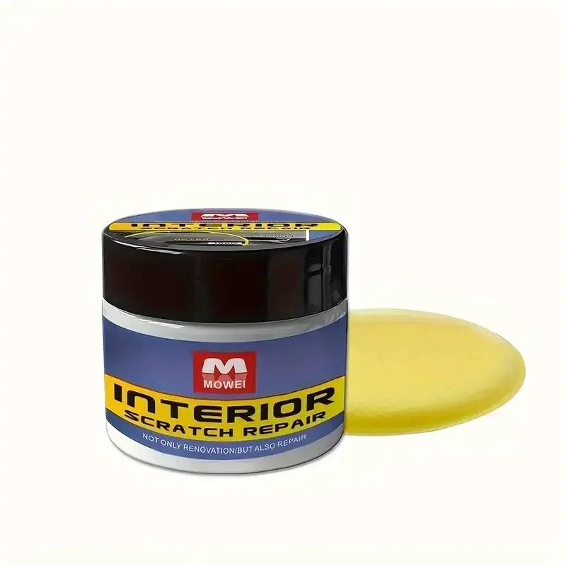 Multifunctional Car Wax Plastic Restorer Interior Scratch Repair Tire Leather Polish 100g Crystal Clear Renewal Agent
