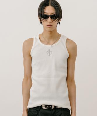 VASTIC Embroidery Sleeveless_White