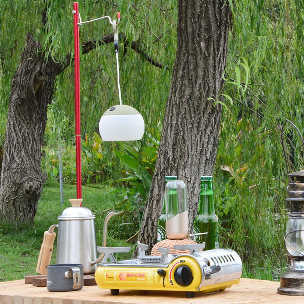 Adjustable Foldable Lamp Rod Desk Clamp Light Holder Pole for Camping BBQ Hiking Outdoor Searchlight Camping Lantern Lamp