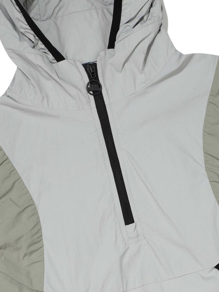 Bbc Earth Curve Color Block Long Sleeve Anorak_Olive