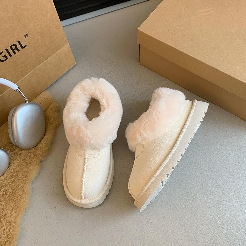 

Зимние ботинки на плоской подошве для женщин, новая повседневная бархатная утолщенная обувь-шлепанцы из хлопка для осени и зимы 40