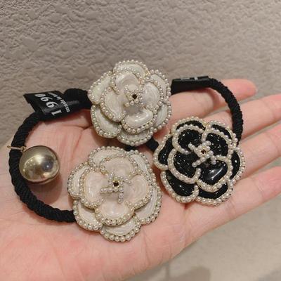 "Classic Camellia Pearl Headband for Women"