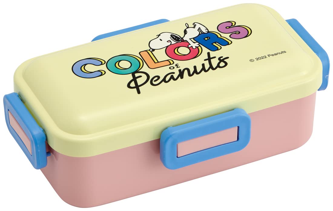

Skater Bento Box 530ml Antibacterial Snoopy Peanuts Colors Softly Served Lid Made in Japan Dome-Shaped PFLB6AG-A