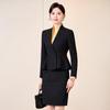 Chic Professional Women's Skirt Suit - Elegant Spring/Autumn Beauty Salon Front Desk Uniform