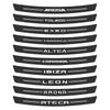 For Seat Ibiza 6j Ateca Arona Altea Leon Mk3 Tarraco Toledo Cordoba Alhambra Arosa Mii Car Rear Bumper Trunk Decorative Decals