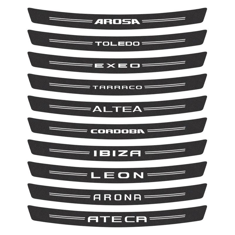 For Seat Ibiza 6j Ateca Arona Altea Leon Mk3 Tarraco Toledo Cordoba Alhambra Arosa Mii Car Rear Bumper Trunk Decorative Decals