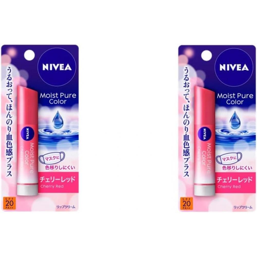 Без бренда Nivea Увлажняющая губная помада Pure Color 1 шт. Вишнево-красный 2 шт. Вишнево-красный 2 шт.