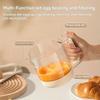 Manual Mixing Cup Whisk Dust-proof Liquid Mixing Cup Multi-Functionl Egg Beater  Household