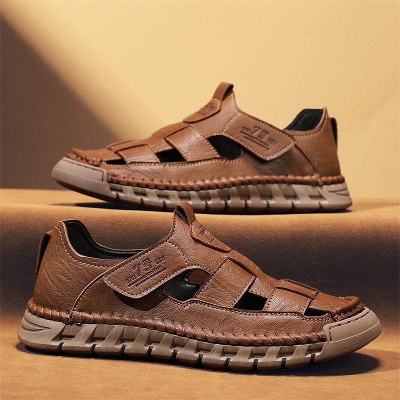 Hand-stitched Summer Men Sandals Breathable Outdoor Men Beach Sandals