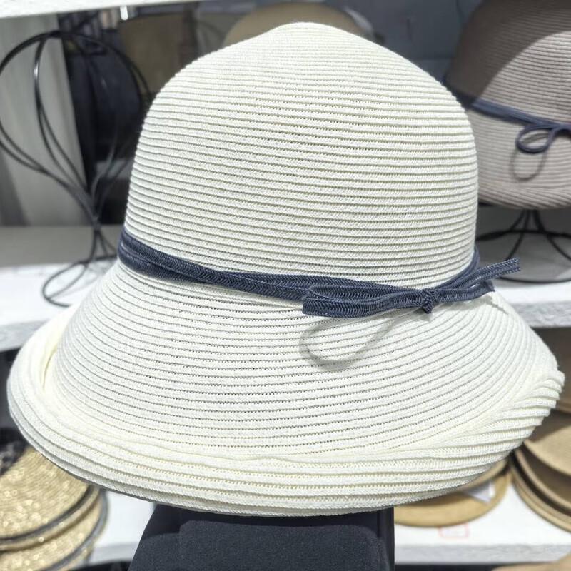 

Женская складная ретро соломенная шляпа от солнца One Size