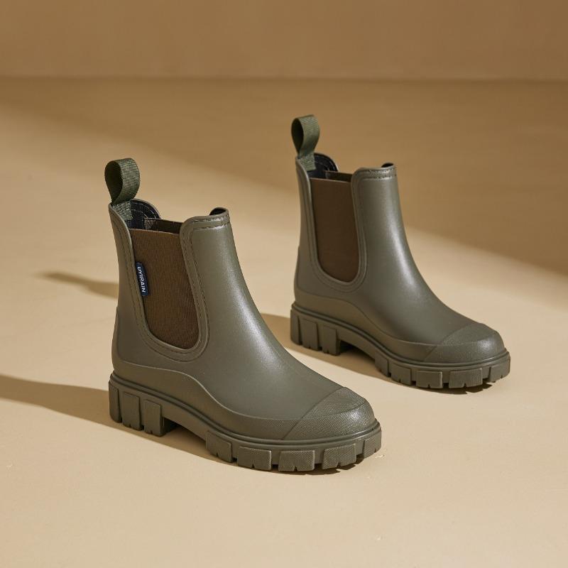 Women's Mid-Calf Rain Boots | Thick Non-Slip Sole, PVC Upper, Casual & Formal Wet Weather Footwear, Rain Shoes, Footwear, Rainy Day Shoes