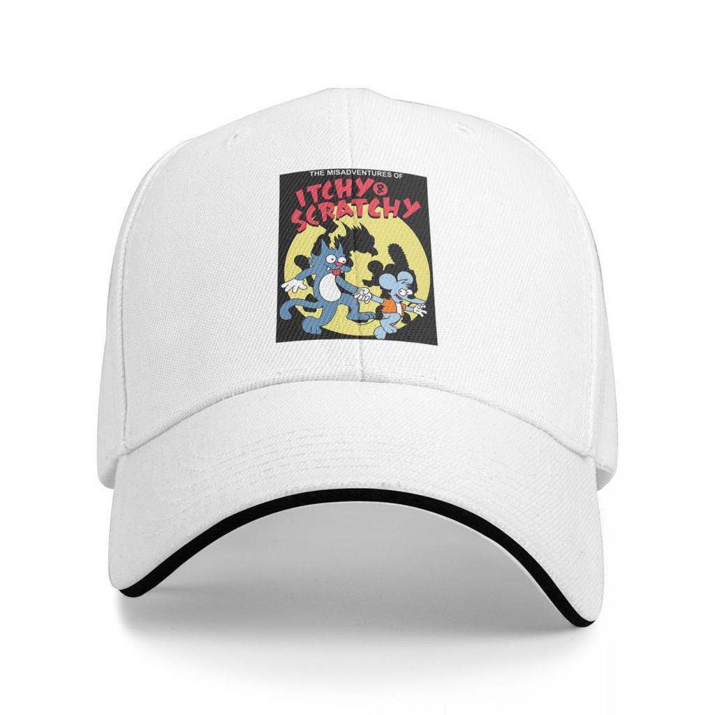 Unisex Baseball Hats The Itchy And Scratchy Show Cartoon Outdoor Streetwear Sports Baseball Caps Hip Hop Cap Casquette Hats