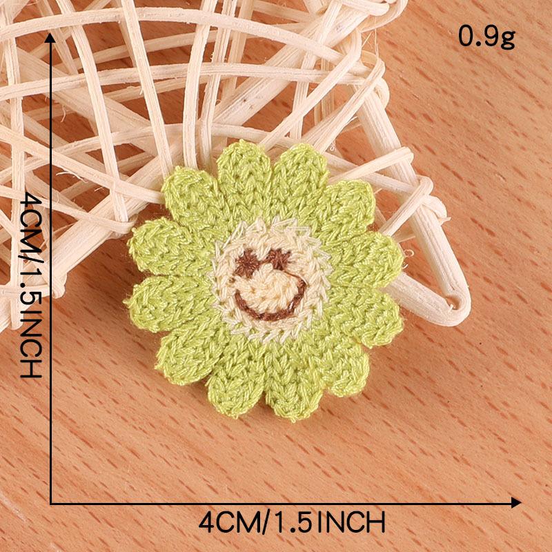 Embroidery Label Sunflower Embroidery Sticker Diy Hand Account Accessories Patch Brooch Hair Accessories Accessories Water-Soluble Embroidery Sticker