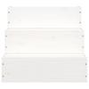 Pet Stairs White 40x37.5x35 Cm Solid Wood Pine