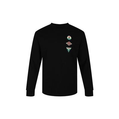 Logo Print Knit Crew Neck Sweatshirt Men Tops Black CT3668-010