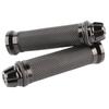 Motorcycle Grip Left and Right Set Aluminum Bar End 0.9 Inch (22.2 Mm) Custom Bike Clip Universal (Black Color)