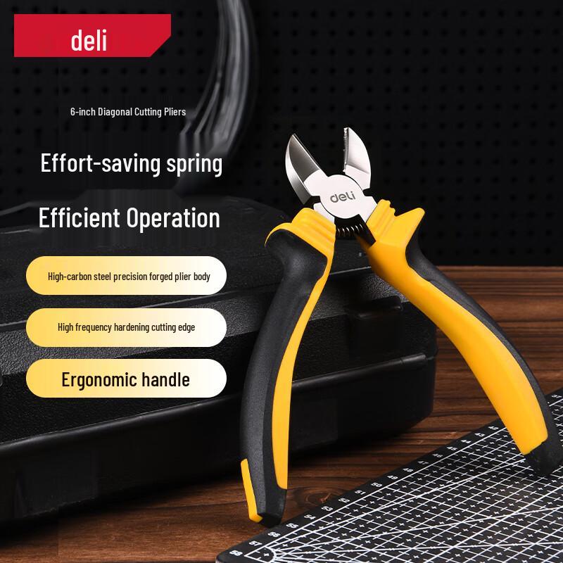 Deli 6-inch Labor-saving Eccentric Diagonal Cutting Pliers